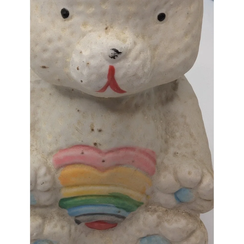 Vintage Christmas Decor Lot Santa Ornament‎ Caring Critter Chimer Bear Rainbow